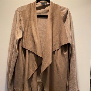 Like New Suede Fringe Cardigan